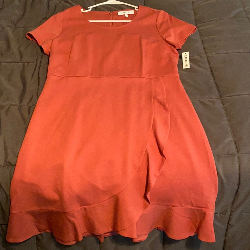 Ruffle hem dress